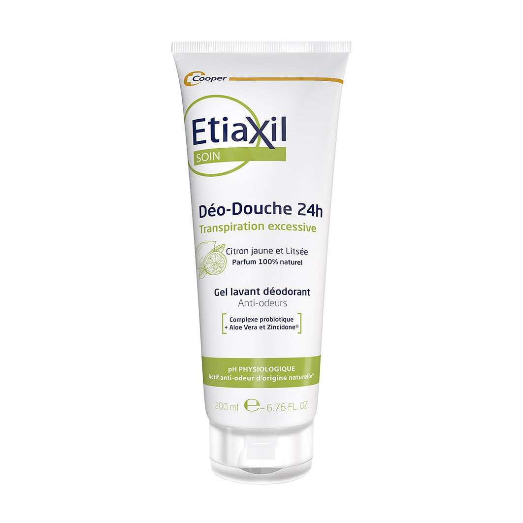 Гель-дезодорант для душу Etiaxil Deo-Shampoo 24h Deodorant Shower Gel Citrus з пробіотиком, 200 мл